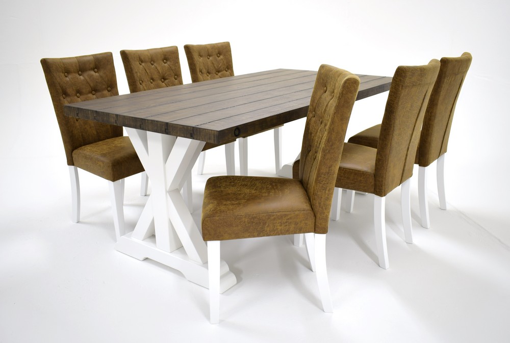Provence matgrupp Bord inklusive 6 st stolar Brun 8395 Provence matgrupp Bord inklusive 6 st stolar Brun