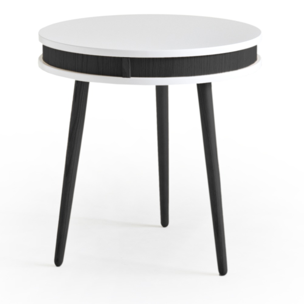 Hugo Lampbord Runt Vit Svart Svarta ben 1495 kr Trendrum se Hugo Lampbord Runt Vit Svart Svarta ben 1495 kr Trendrum se