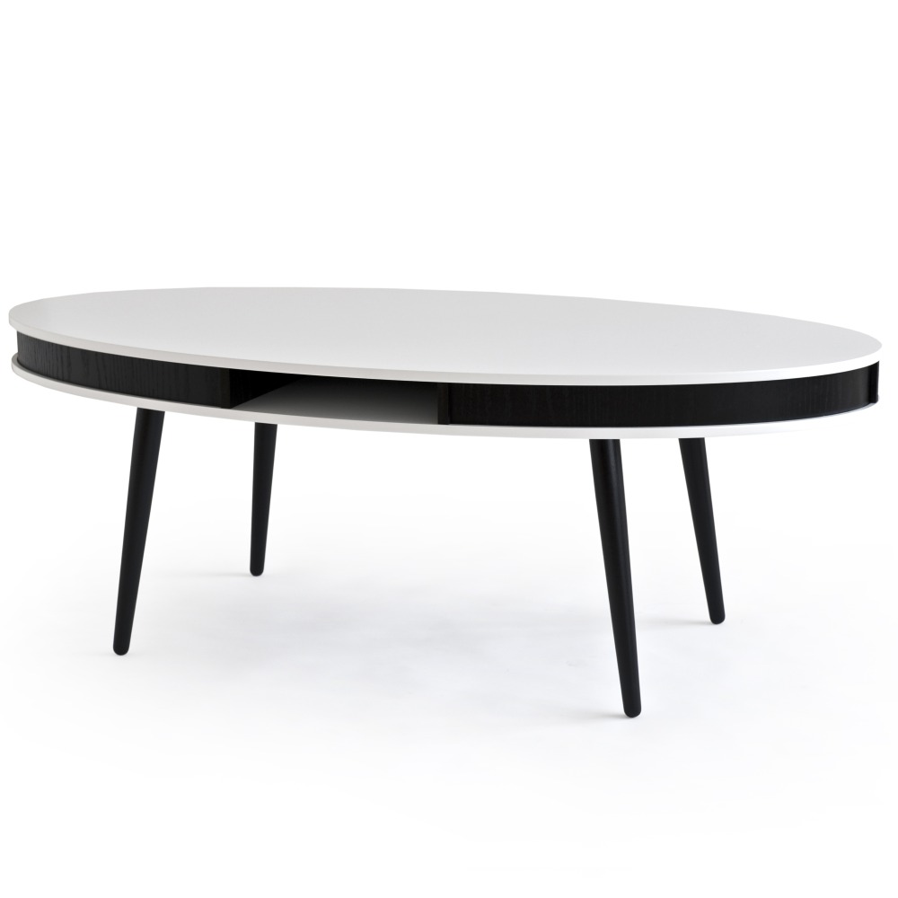 Hugo Soffbord Ovalt Vit Svart Svarta ben 3990 kr Trendrum se Hugo Soffbord Ovalt Vit Svart Svarta ben 3990 kr Trendrum se