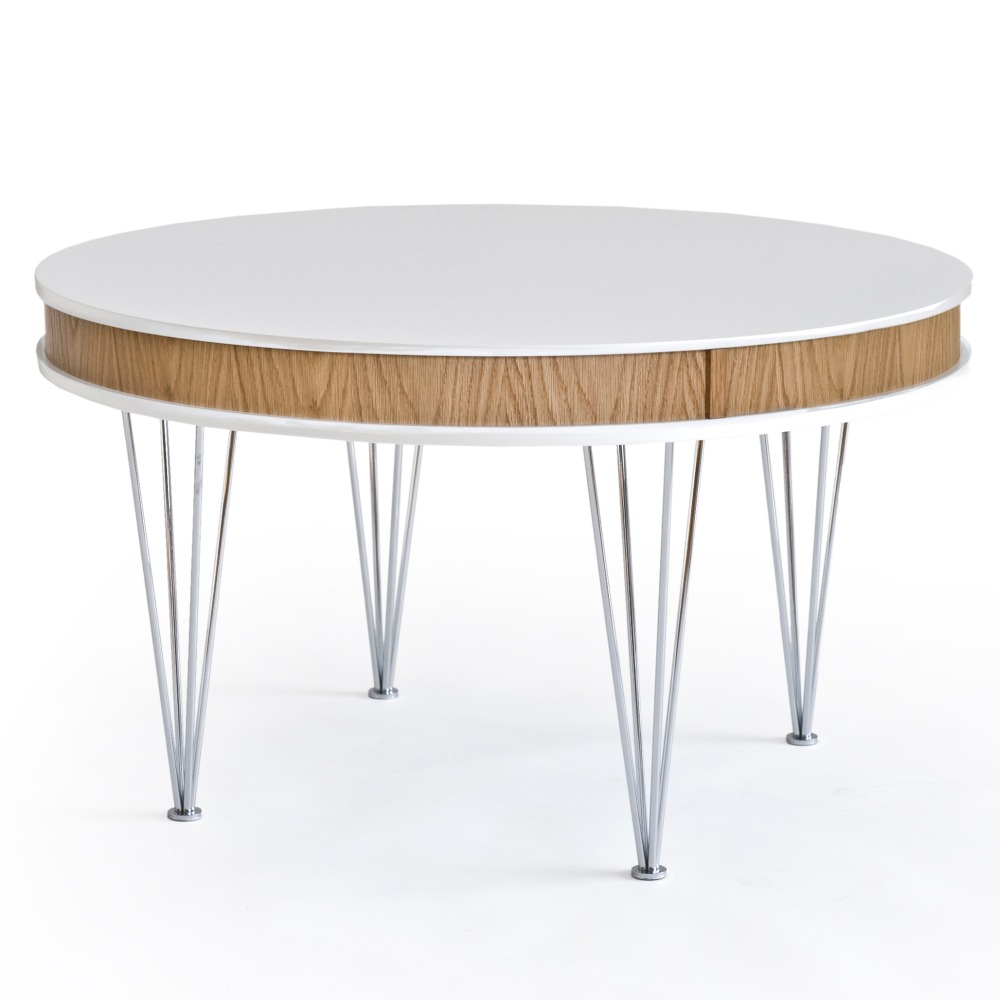 Hugo Soffbord Runt Vit Ek kromade ben 3990 kr Trendrum se Hugo Soffbord Runt Vit Ek kromade ben 3990 kr Trendrum se