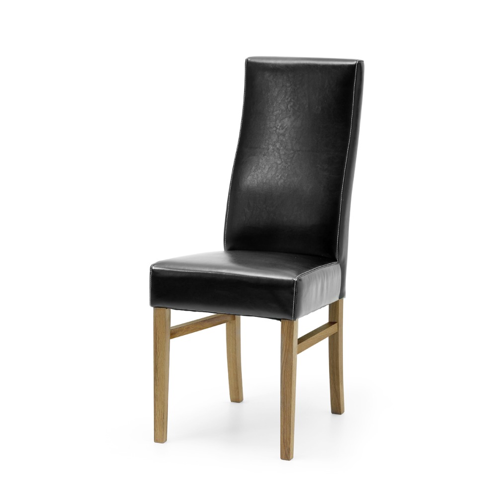 Mazzi stol Oljad ek svart konstläder 1395 kr Trendrum se Mazzi stol Oljad ek svart konstläder 1395 kr Trendrum se
