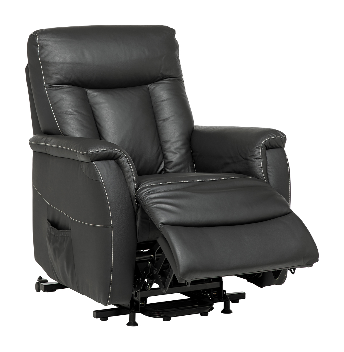 Eliza reclinerfåtölj el och resfunktion Svart Skinn 8290 kr