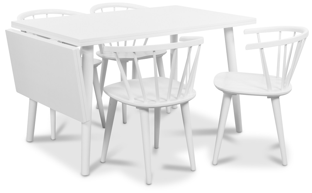 Dalsland klaffbord 130170 cm Vit 2490 kr Trendrum.se