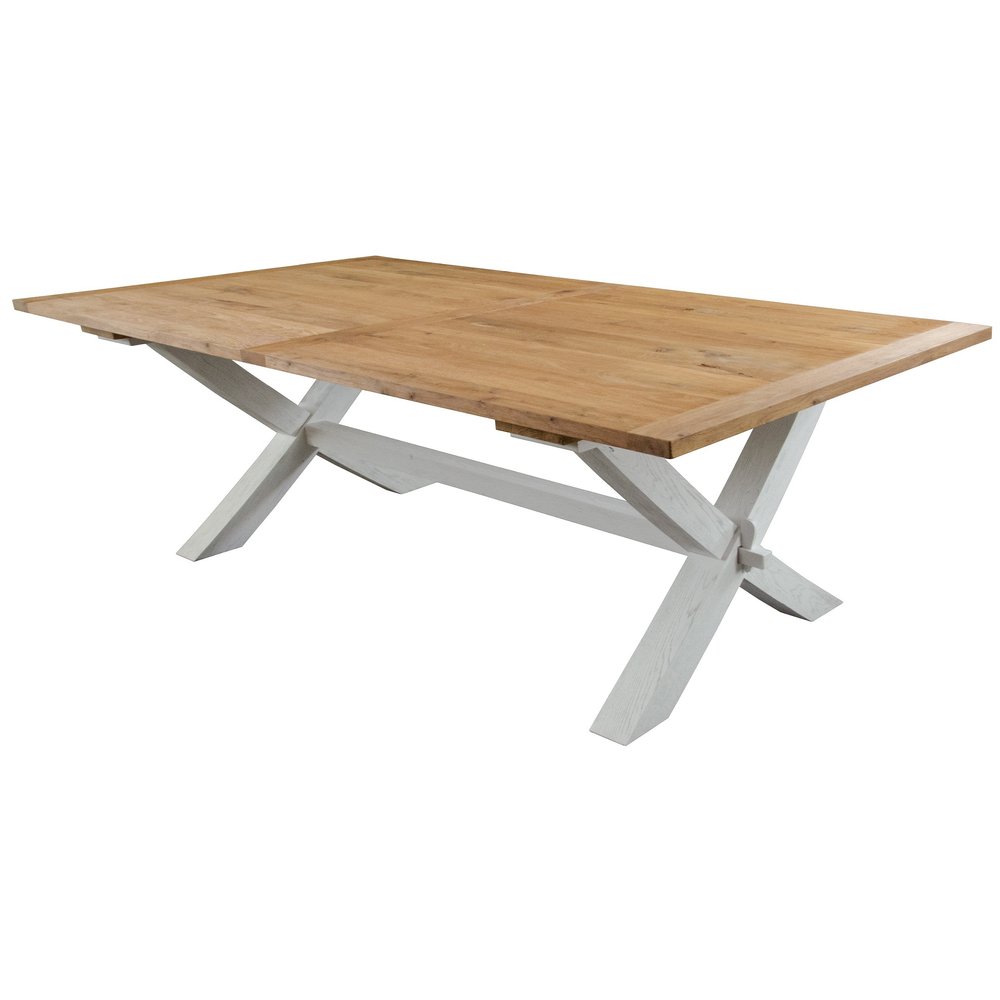 Klippan matbord vit / oljad ek 200 cm 3995 kr trendrum.se