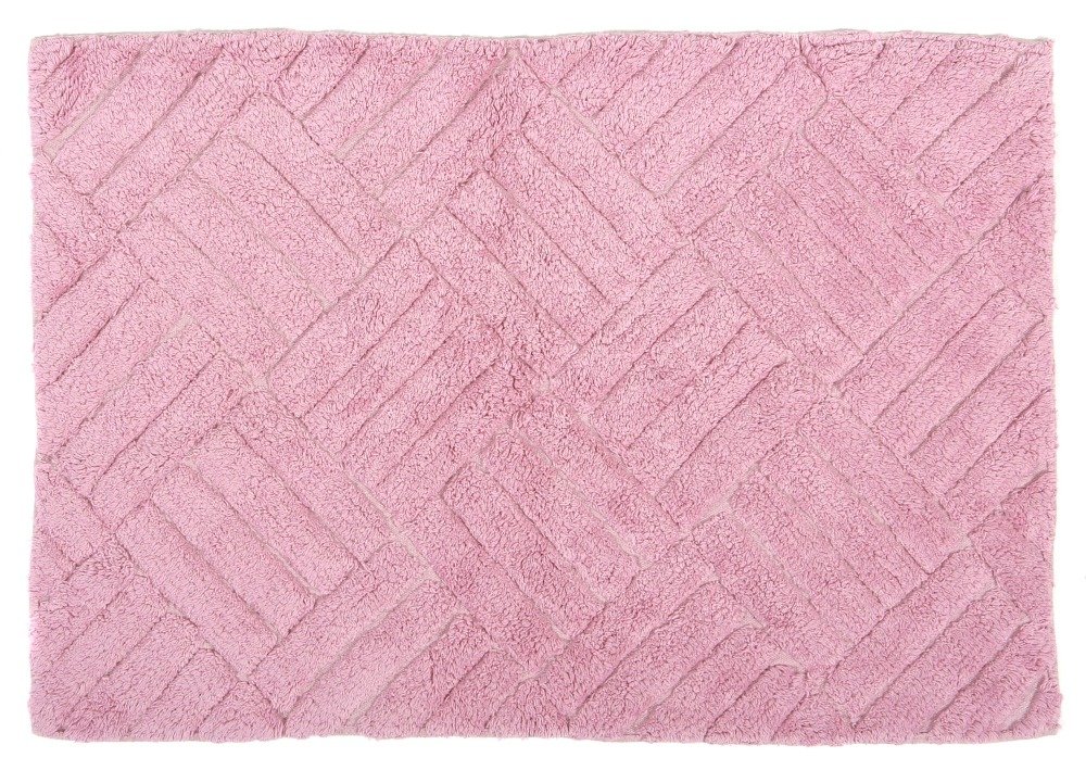 Badrumsmatta rosa Rullgardin bambu biltema