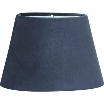 Oval Sammet lampskärm - Blå - 20 cm - Blå - Products - Belysning - Belysningstillbehör - Lampskärm