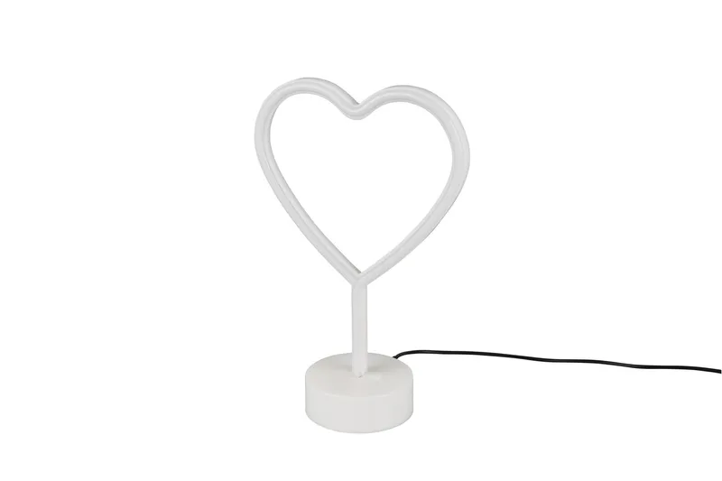 Heart LED Bordslampa vit - Vit - Products - Belysning - Lampor & belysning inomhus - Bordslampa