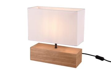 Woody Bordslampa 12X30cm E27 trä/ vit - Vit - Products - Belysning - Lampor & belysning inomhus - Bordslampa