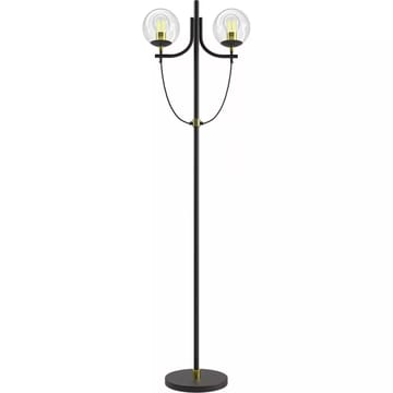 Glaslykta golvlampa - Mässing / Klarglas / Svart - Mässing / Klarglas / Svart - Products - Belysning - Lampor & belysning inomhus - Golvlampa