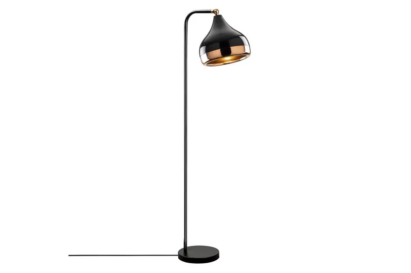 Golvlampa Soodx Svart / Koppar, Koppar/Svart