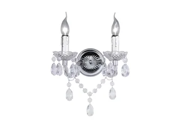 Luster Vägglampa 2L E14 transparent - Transparent - Products - Belysning - Lampor & belysning inomhus - Vägglampa