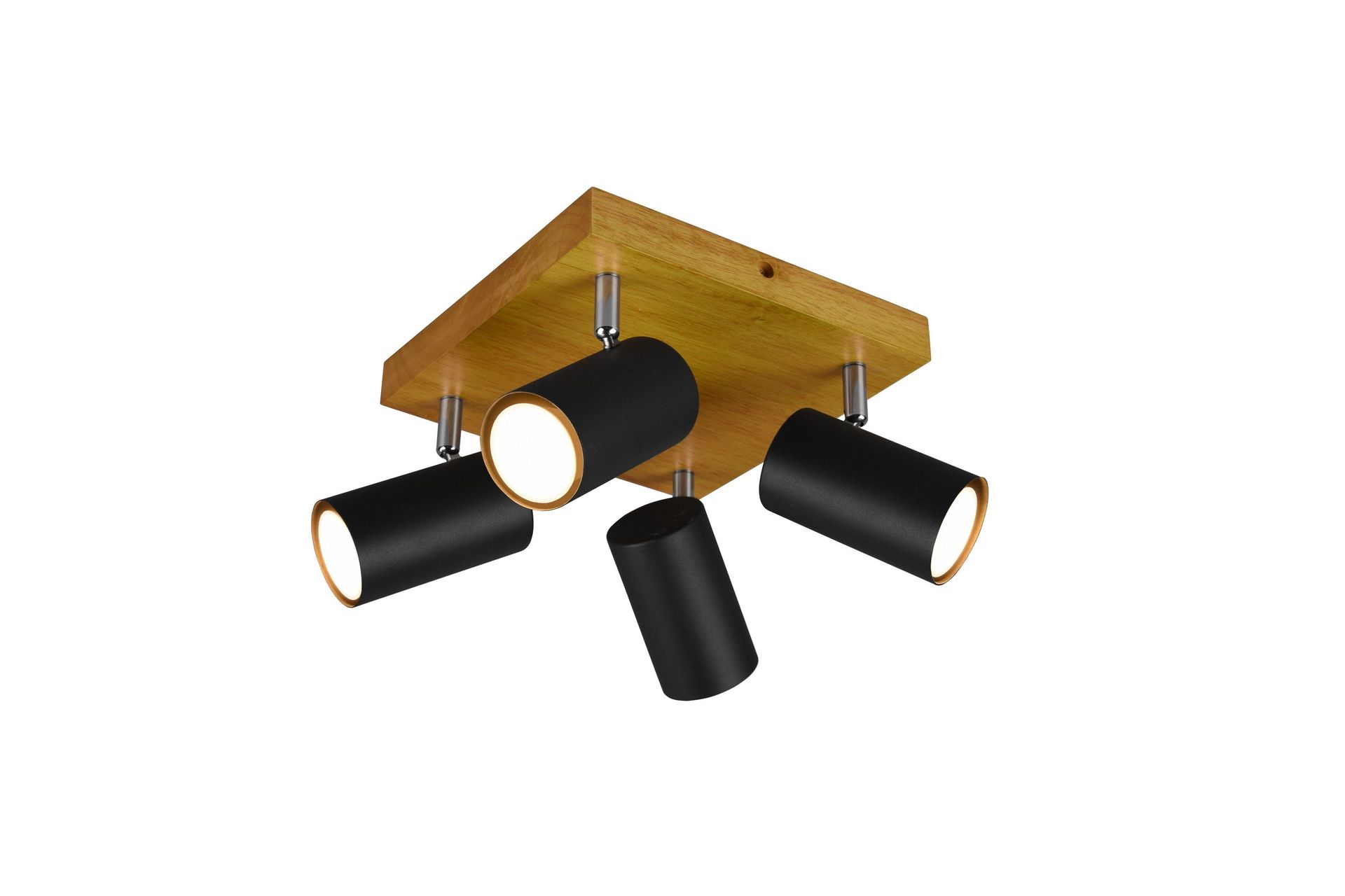 Marley spot 4L GU10 mattsvart/ trä