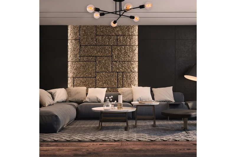 Opviq Tel Stor Taklampa Plafond - Vardagsrum - Sovrum - Kök - Svart - Products - Belysning - Lampor & belysning inomhus - Taklampa & takbelysning