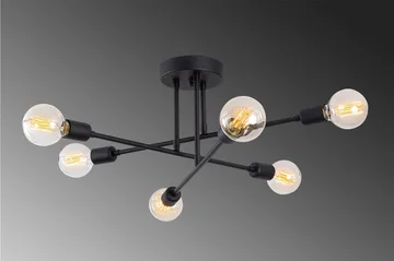 Opviq Tel Stor Taklampa Plafond - Vardagsrum - Sovrum - Kök - Svart - Products - Belysning - Lampor & belysning inomhus - Taklampa & takbelysning