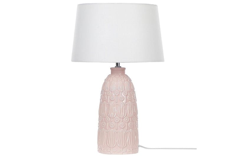 Azzurvi Bordslampa 56 cm E27 - Rosa/Vit - Products - Belysning - Lampor & belysning inomhus - Sovrumslampa - Sänglampa - Sängbordslampa