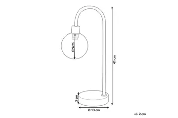Capramis Bordslampa 41 cm G9 - Guld - Products - Belysning - Lampor & belysning inomhus - Sovrumslampa - Sänglampa - Sängbordslampa