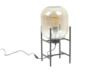 Elements Bordslampa - Champagne/Svart/Glas/Metall - Products - Belysning - Lampor & belysning inomhus - Sovrumslampa - Sänglampa - Sängbordslampa
