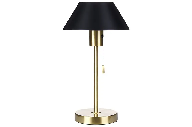 Filfla Bordslampa 37 cm E27, Mässing/Svart