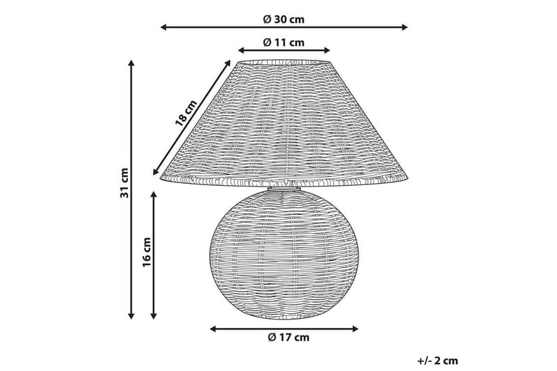 Gyarki Bordslampa 31 cm E27 - Naturlig - Products - Belysning - Lampor & belysning inomhus - Sovrumslampa - Sänglampa - Sängbordslampa