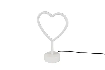 Heart LED Bordslampa vit - Vit - Products - Belysning - Lampor & belysning inomhus - Sovrumslampa - Sänglampa - Sängbordslampa