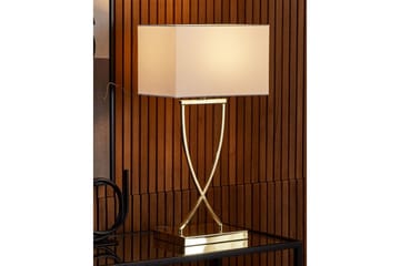 Sirene Bordslampa 62 cm E27 - Mässing/Vit - Products - Belysning - Lampor & belysning inomhus - Sovrumslampa - Sänglampa - Sängbordslampa