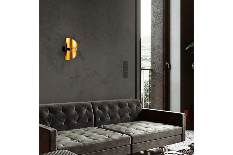 Vägglampa Sugana Giada Svart / Rany - Guld/Svart - Products - Belysning - Lampor & belysning inomhus - Sovrumslampa - Sänglampa - Sänglampa vägg