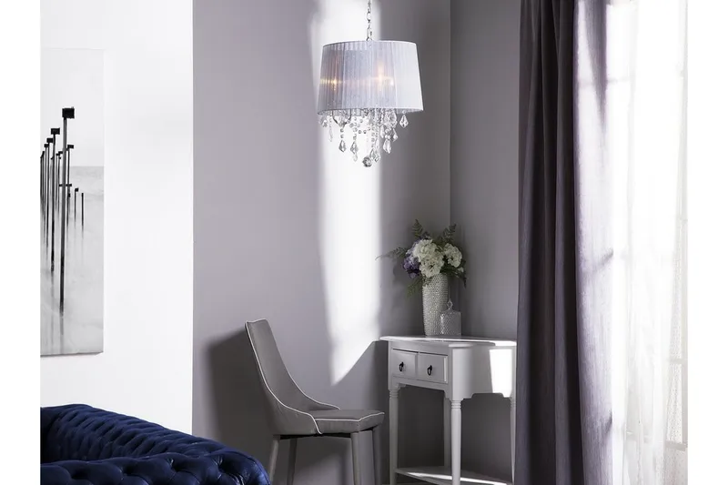 Evans Taklampa 40 cm, Vit