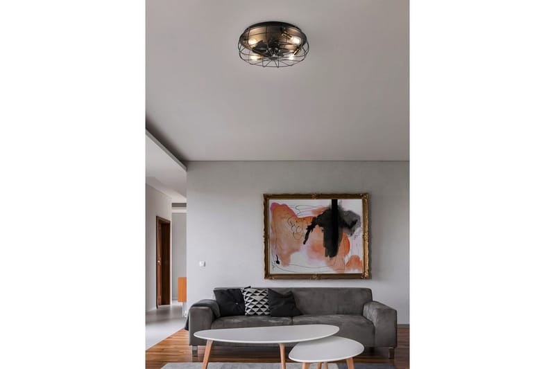 Fläkt TRIO Trondheim Mattsvart - Mattsvart - Products - Belysning - Lampor & belysning inomhus - Taklampa & takbelysning - Takplafond