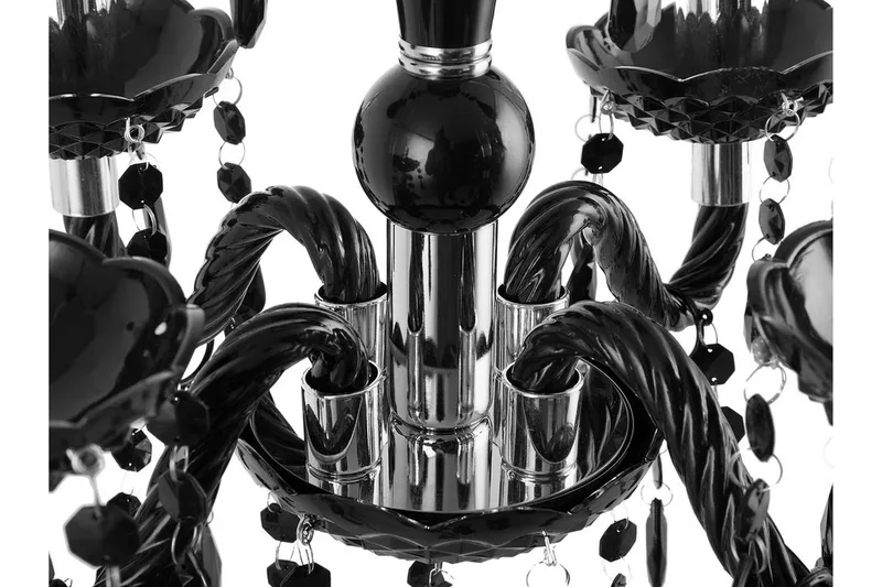 Kalang Ljuskrona 50 cm - Svart - Products - Belysning - Lampor & belysning inomhus - Taklampa & takbelysning - Kristallkrona & takkrona