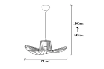 Ljuskrona Majrulato Black - Diameter: 49 cm - Products - Belysning - Lampor & belysning inomhus - Taklampa & takbelysning - Pendellampa & hänglampa