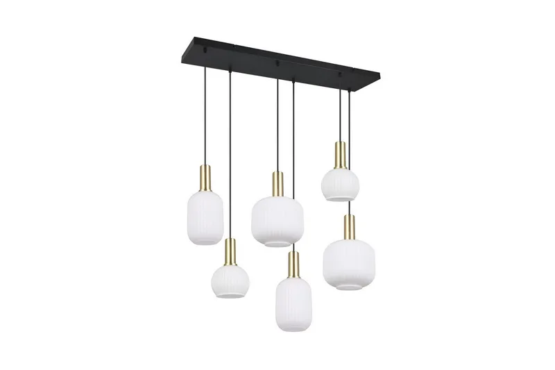 Pendel TRIO Diva 6-del, Mattmässing/vit - 6-del, Mattmässing/vit - Products - Belysning - Lampor & belysning inomhus - Taklampa & takbelysning - Kökslampa & taklampa kök