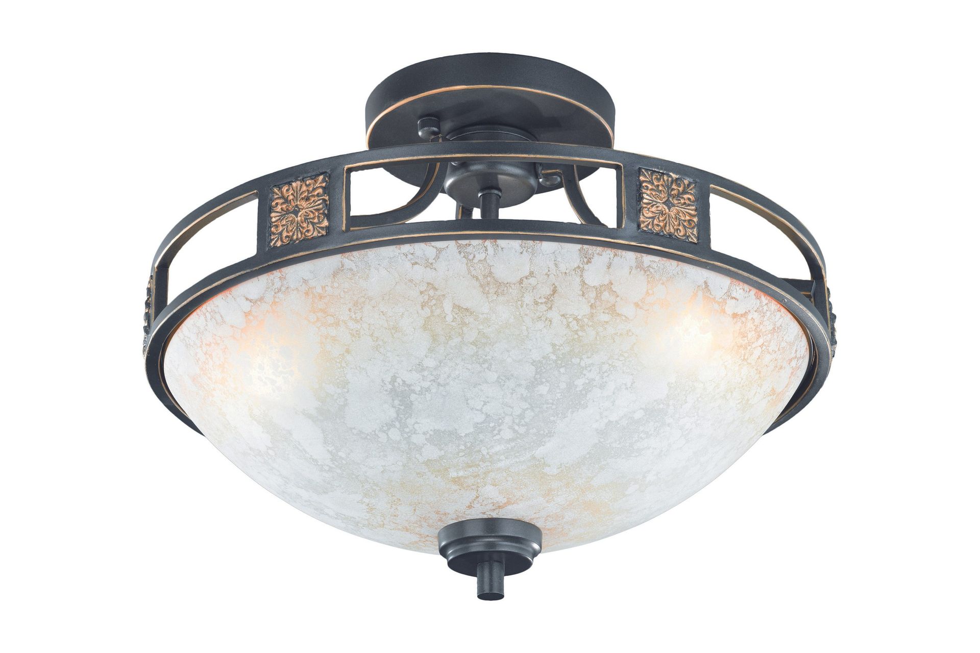 Quinta Plafond 3L E27 rustik