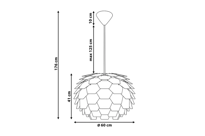 Segre Taklampa 60 cm - Koppar - Products - Belysning - Lampor & belysning inomhus - Taklampa & takbelysning - Pendellampa & hänglampa