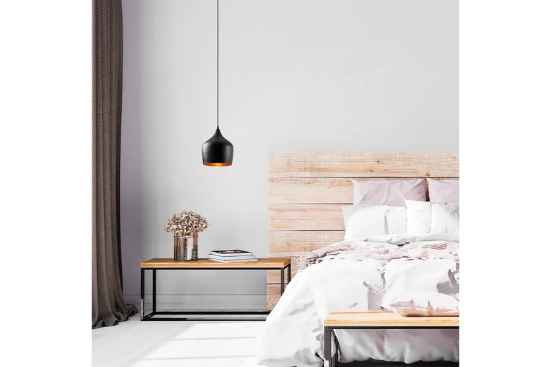 Taklampa Chichela Singel Svart - Svart - Products - Belysning - Lampor & belysning inomhus - Taklampa & takbelysning - Pendellampa & hänglampa