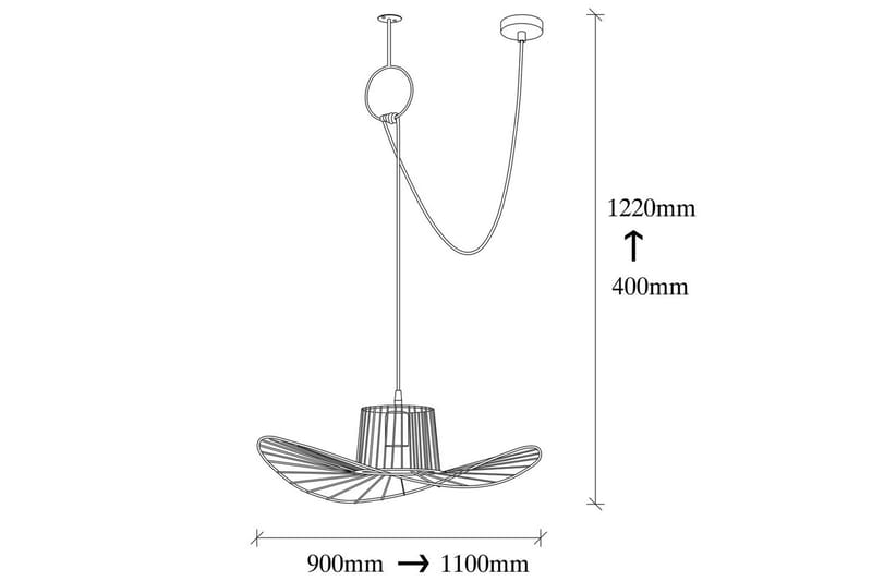 Taklampa Majrula Svart Enkeluttag - Enkeluttag - Products - Belysning - Lampor & belysning inomhus - Taklampa & takbelysning - Pendellampa & hänglampa
