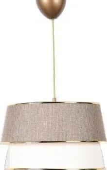 Taklampa Retro med Gulddetaljer - Beige/cream - Products - Belysning - Lampor & belysning inomhus - Taklampa & takbelysning - Pendellampa & hänglampa