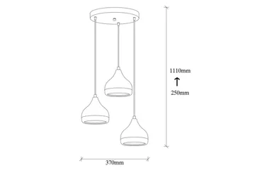 Taklampa Sood Koppar / Svart - Koppar / Svart - Products - Belysning - Lampor & belysning inomhus - Taklampa & takbelysning - Pendellampa & hänglampa