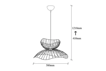 Taklampa Sudaskey Två Svart - Svart - Products - Belysning - Lampor & belysning inomhus - Taklampa & takbelysning - Pendellampa & hänglampa