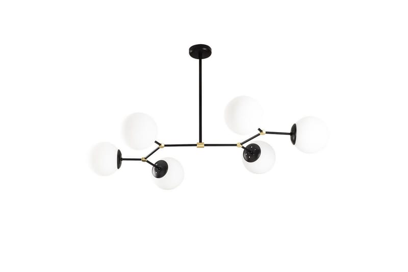 Taklampa Sudatoor Fibran Svart / Vit - Svart / Vit - Products - Belysning - Lampor & belysning inomhus - Taklampa & takbelysning - Pendellampa & hänglampa