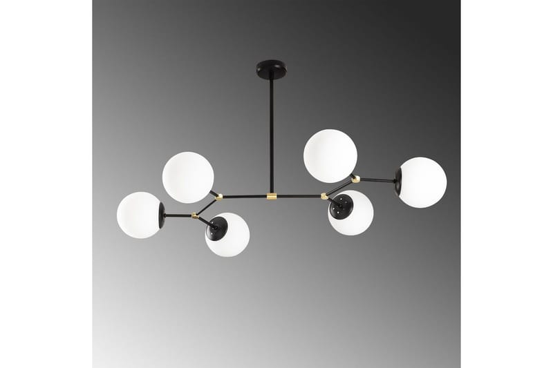 Taklampa Sudatoor Fibran Svart / Vit - Svart / Vit - Products - Belysning - Lampor & belysning inomhus - Taklampa & takbelysning - Pendellampa & hänglampa