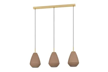 Takpendel Eglo Caprarola med 3 Lampor - Mässing - Products - Belysning - Lampor & belysning inomhus - Taklampa & takbelysning - Pendellampa & hänglampa