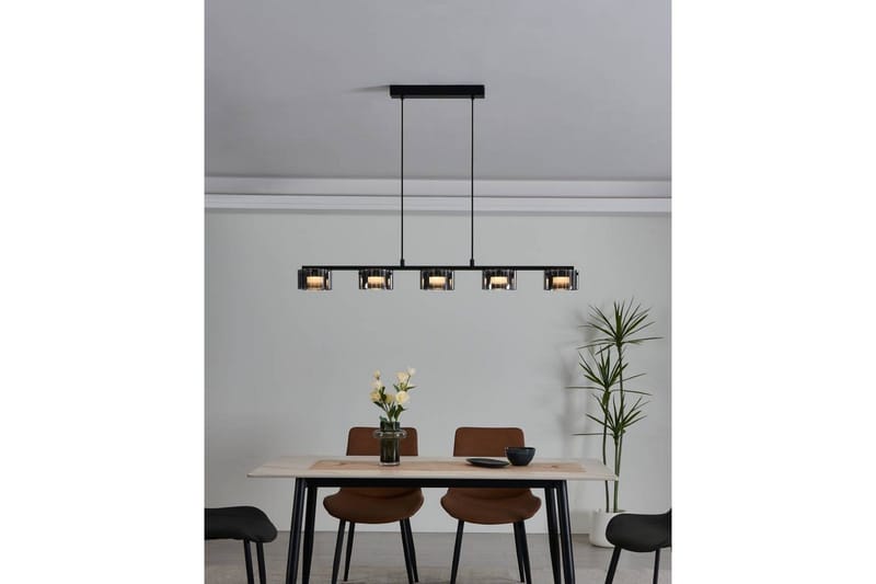 Takpendel Eglo Copillos Svart/Transparent med 5 Lampor - Products - Belysning - Lampor & belysning inomhus - Taklampa & takbelysning - Pendellampa & hänglampa