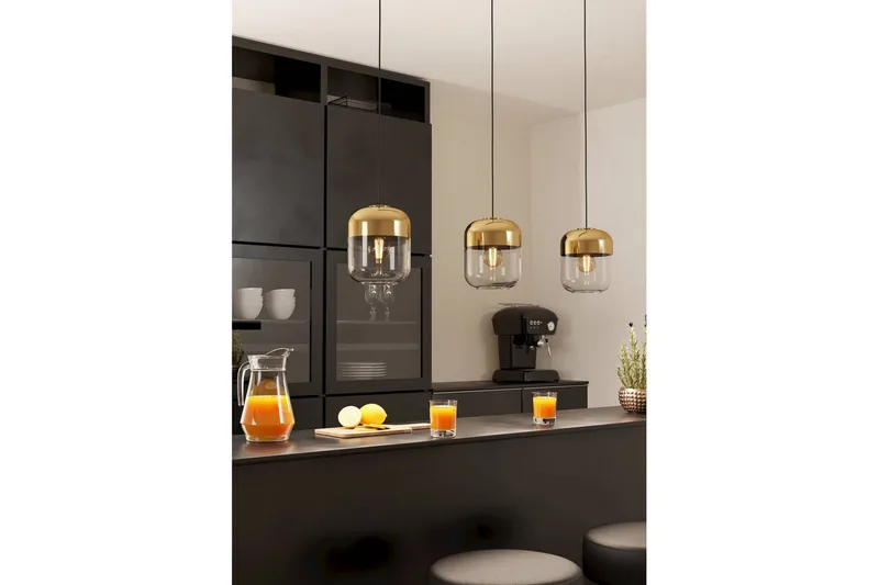 Takpendel Eglo Maryvilla med 3 Lampor - Svart/Brons/Guld/Gul - Products - Belysning - Lampor & belysning inomhus - Taklampa & takbelysning - Pendellampa & hänglampa