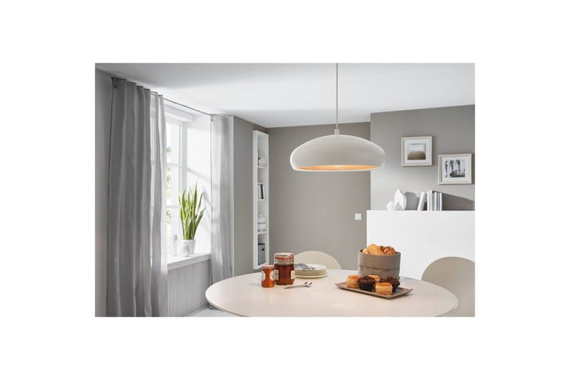 Takpendel Eglo Mogano 1 Vit, Koppar - Vit/Koppar - Products - Belysning - Lampor & belysning inomhus - Taklampa & takbelysning - Pendellampa & hänglampa