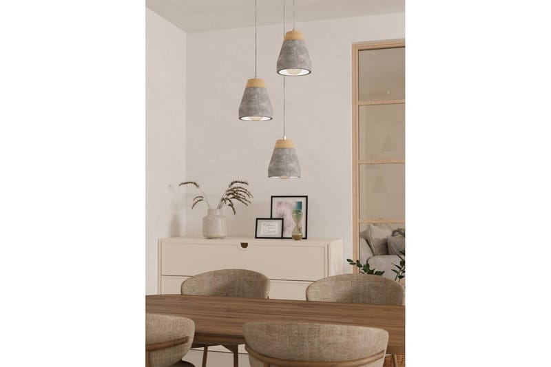 Takpendel Eglo Tarega med 3 Lampor - Brun/Grå - Products - Belysning - Lampor & belysning inomhus - Taklampa & takbelysning - Pendellampa & hänglampa