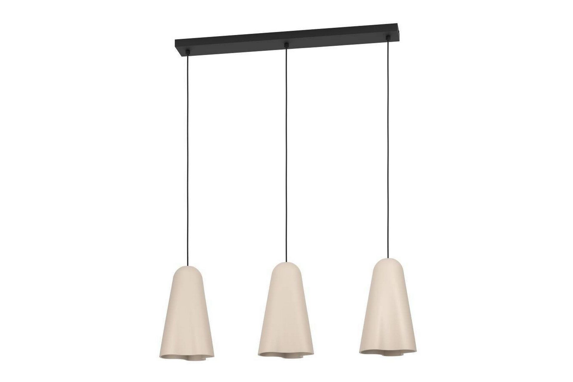 Takpendel Eglo Tolleric Sand/Svart med 3 Lampor