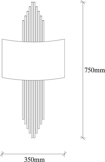 Vägglampa Curve - Svart/koppar - Products - Belysning - Lampor & belysning inomhus - Vägglampa - Väggplafond