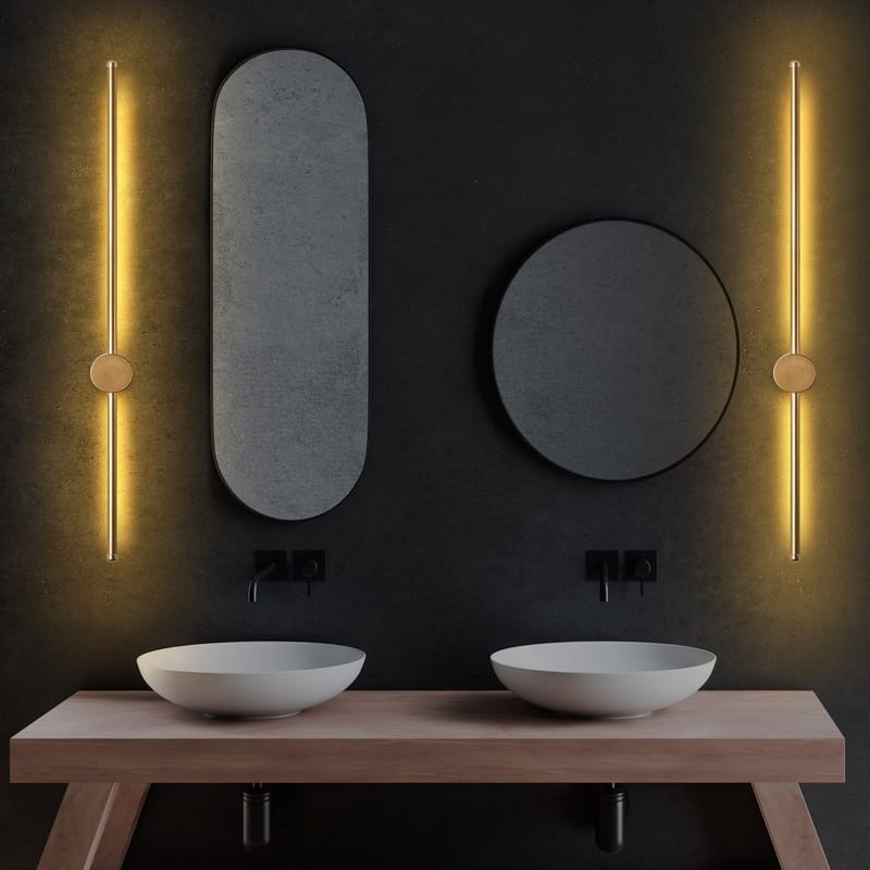 Vägglampa Glavo 91 cm - Guld - Products - Belysning - Lampor & belysning inomhus - Vägglampa - Väggplafond
