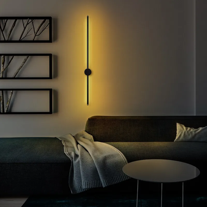 Vägglampa Glavo 91 cm - Svart - Products - Belysning - Lampor & belysning inomhus - Vägglampa - Väggplafond