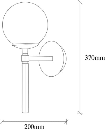 Vägglampa Gondol 3041 - Svart/vit - Products - Belysning - Lampor & belysning inomhus - Vägglampa - Väggplafond